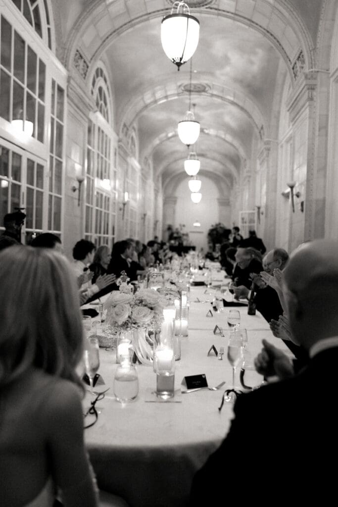 Elegant Nashville wedding reception at The Hermitage Hotel in Nashville, Tennessee by Ashlyn McKenna Photo